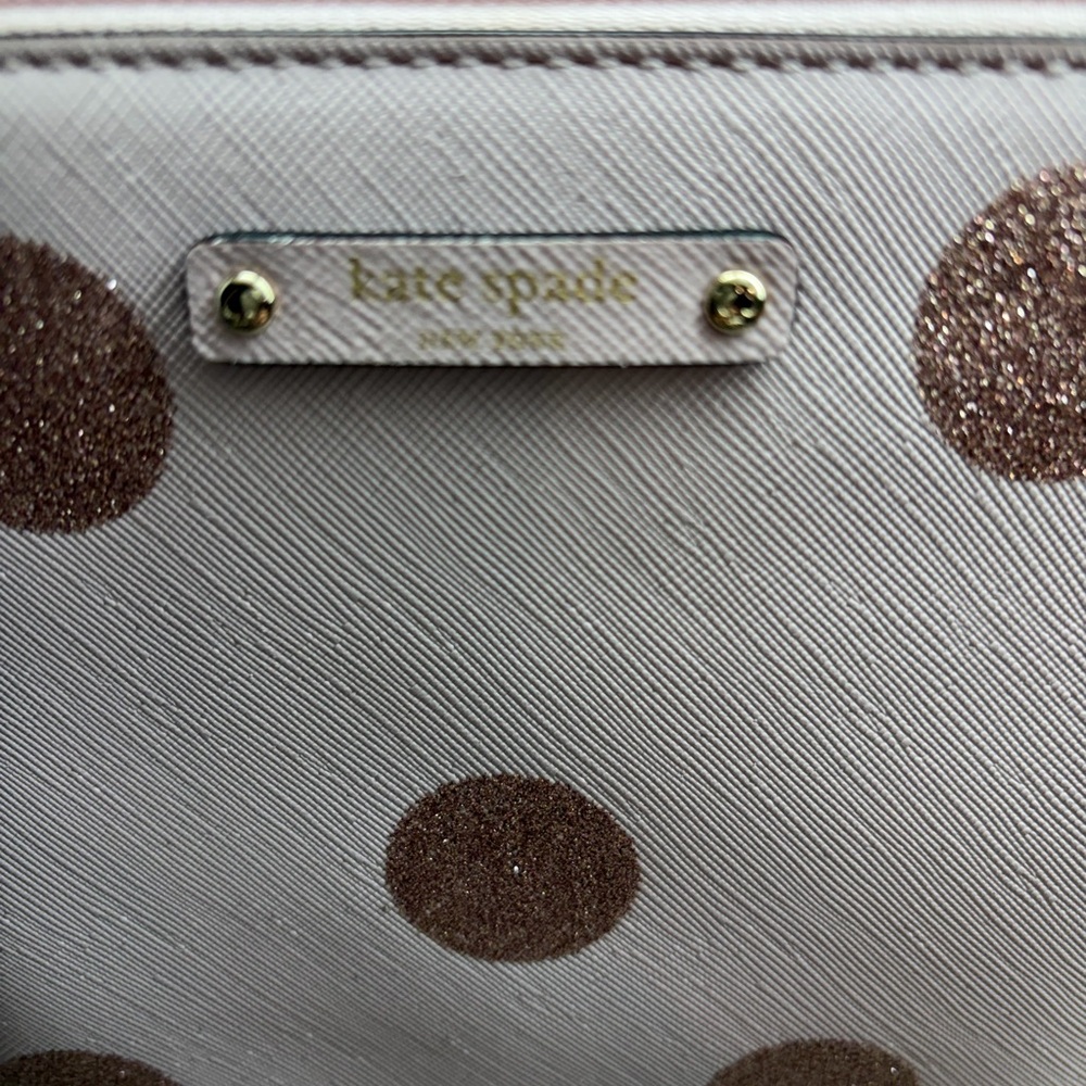 Authentic Kate Spade Pink Polka Dot Small Tote Bag - Picture 3 of 3